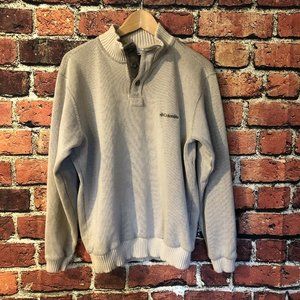 Columbia Mens Size Large Half Zip Sweater
